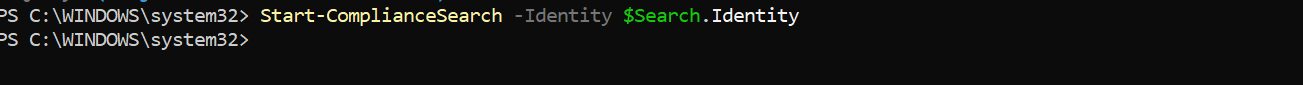 Starting the compliance search